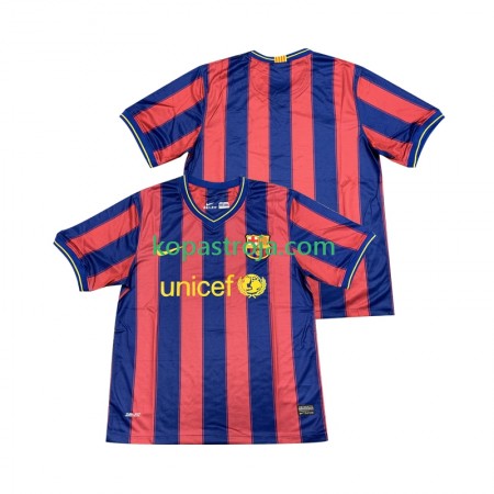 Billiga Fotbollströjor FC Barcelona 2009 2010 Retro Hemma tröja Kortärmad